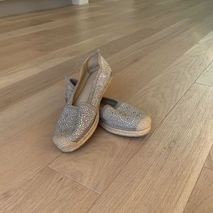 Stuart Weitzman Rockon Studded Espadrilles Leather